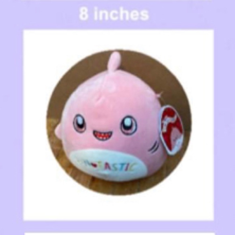 Selene Shark Squishmallow w Anime eyes